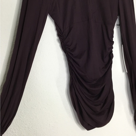 NWT Susana Monaco High Neck Long Sleeve Top - Picture 2 of 7